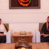 سمو ولي العهد يستقبل سمو ولي عهد مملكة البحرين