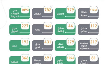 أمانة المدينة المنورة تُخضع 33ألف منشأة للمراقبة الصحية اليومية