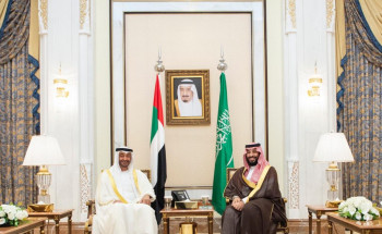 سمو ولي العهد يلتقي الشيخ محمد بن زايد