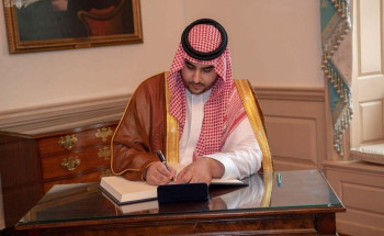 سمو نائب وزير الدفاع يلتقي وزير خارجية الولايات المتحدة الأمريكية