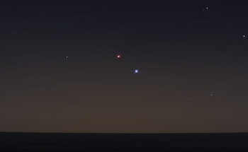 المريخ والسماك الأعزل… فجرا غدا الخميس