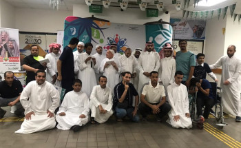 مركز التأهيل الشامل للذكور بالأحساء في ضيافة نادي الحي بمدرسة عمار بن ياسر