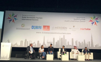 الكفيف خالد الحربي يختتم مشاركته بمؤتمر اكسبو دبي لذوي الهمم