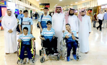 بعثة نادي المدينة المنورة لذوي الاعاقة تصل للبحرين