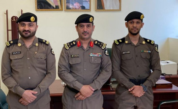 العميد الحقباني يقلد مديري سلوى والبطحاء الخميس والنعيم رتبهم الجديدة “رائد”