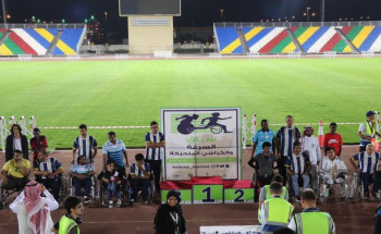 فريق كلنا همة يقيم سباقات السرعة والكراسي المتحركة للرجال