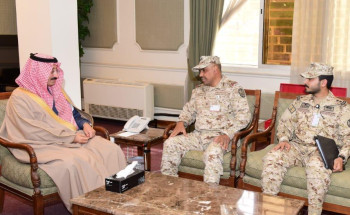 ” محافظ الأحساء ” يستقبل قائد لواء الملك عبدالله الآلي بالحرس الوطني المكلف