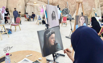 أكثر من ٦٥ عملا تشكيليا نتاج فعالية (الرسم في الهواء الطلق) بالتعاون ما بين وحي و فنون الأحساء
