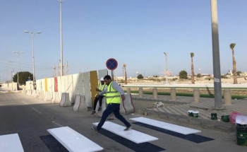 “بلدية الجبيل” تبدأ في تنفيذ مشروع خطوط المشاة( ثلاثية الأبعاد)