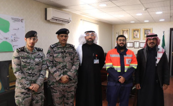 مدير الهلال الأحمر بالجوف يستقبل مدير السجون بالمنطقة