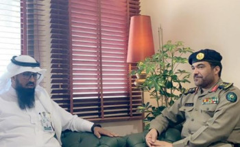 مدير إدارة الدفاع المدني بالخرج يستقبل مدير فرع “إنسان”