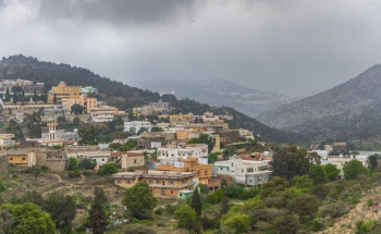 ضباب الباحة.. لوحة إبداعية على سفوح الجبال