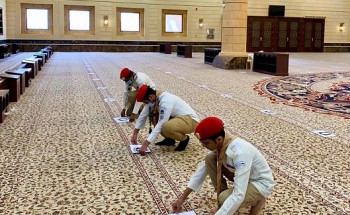كشافة تعليم القصيم تشارك في تعقيم وتجهيز المساجد