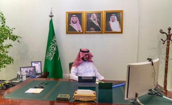 أمير الجوف يستعرض أعمال المرحلة الثانية من المسح الموسع بالمنطقة