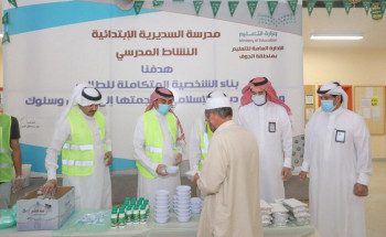 فرع وزارة الموارد البشرية ومجلس شباب الجوف يواصلان توزيع مبادرات الدعم المجتمعي