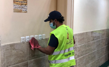 فريق نبض الحياة التطوعي يواصل مشاركاته في دعم جهود الجهات المعنية لتجهيز المساجد والجوامع للمصلين