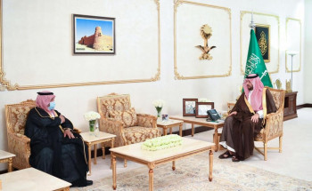 الأمير فيصل بن خالد بن سلطان يستقبل مدير فرع وزارة المالية بمناسبة تكليفه رئيساً لفرع الهيئة العامة لعقارات الدولة