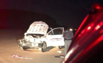 إصابة 3 أشخاص في حادث تصادم مركبة على طريق شرما في تبوك