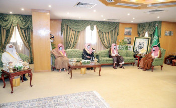 سمو “نائب أمير الجوف” يستقبل رؤساء المحاكم بالمنطقة، ومدير الشؤون الإسلامية المعين حديثاً