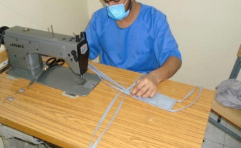 الإدارة العامة لسجن الدمام تنتج 6000 كمامة