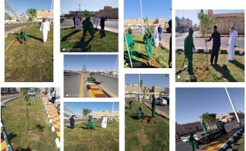 بلدية القريات : زراعة اكثر من ١٠ الف شتلة متنوعة ضمن مبادرة الجوف واحة خضراء