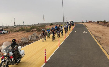 آل مجدع يدشن فعالية “الدراجات الهوائية” بمسار الحبلة السياحي