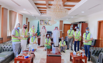 مُحافظ عفيف يستقبل  الفريق التطوعي الكشفي بالمحافظة