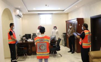 فرع الهلال الأحمر بحائل ينفذ مبادرة توعوية بعنوان ‏نعود بحذر ‏ ‏