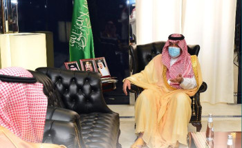 سمو الأمير عبد العزيز بن سعد يستقبل رئيس جامعة حائل