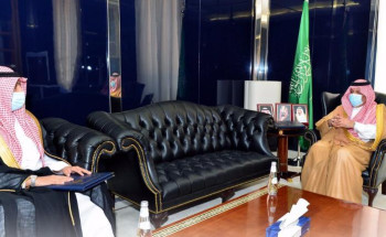سمو أمير منطقه حائل يستقبل رئيس القطاع الشمالي بشركة المياه الوطنية والمدير العام لخدمات المياه بالمنطقة