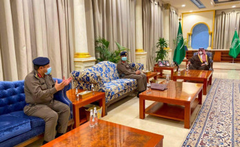 أمير منطقة الجوف يستقبل مدير الدفاع المدني بالمنطقة ويتسلم التقرير السنوي