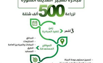 أمانة المدينة المنورة تطلق مبادرة لزراعة 500 ألف شجرة