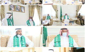 محافظ القريات يستقبل مدير التعليم ويشارك الطلاب من خلال منصة مدرستي