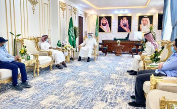 محافظ رفحاء يستقبل عميد الكلية التقنية بالمحافظة