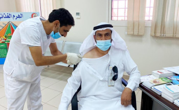 حملة تطعيم مكافحة الإنفلونزا بدار الملاحظة الاجتماعية بحائل