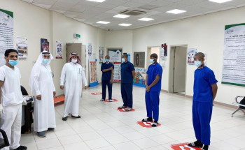 حملة تطعيم مكافحة الإنفلونزا بدار الملاحظة الاجتماعية بحائل