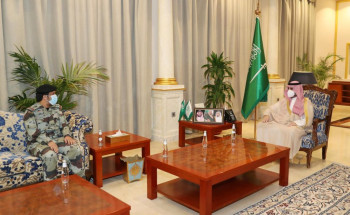 أمير منطقة الجوف يستقبل قيادات عسكرية ومدنية معينين حديثاً
