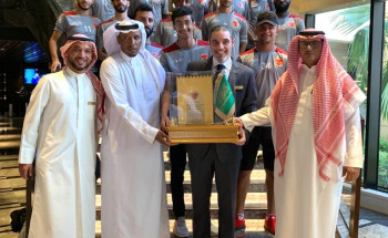 الشيخ فارس الخليوي يستضيف بعثة نادي القيصومة بالدمام