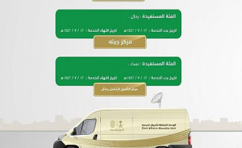 وحدات الأحوال المدنية المتنقلة بمنطقة حائل تقدم خدماتها في ثلاثة مواقع