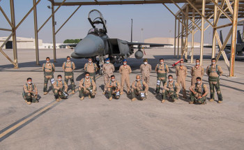 وصول مجموعة القوات الجوية الملكية السعودية المشاركة في مناورات تمرين(علم الصحراء 2021)بدولة الإمارات العربية المتحدة