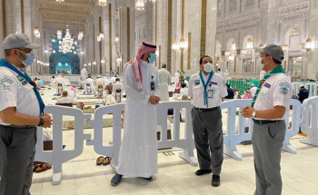 “الصبيحي” يطلع على مهام كشافة تعليم مكة في المسجد الحرام