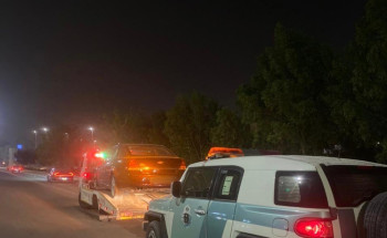 ‏مرور منطقة الحدود الشمالية يضبط قائد المركبة مارس التفحيط بحي المنصورية
