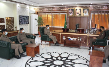 رئيس هيئة المحاكمات العسكرية بالامن العام يزور شرطة منطقة الحدود الشمالية