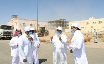 أمين الباحة يشرف على أعمال معالجة التشوه البصري ببلدية محافظة العقيق
