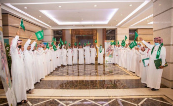 “منسوبو أمانة عسير” يحتفلون بذكرى اليوم الوطني الـ91