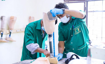 مركز الأطراف الصناعية في تعز يقدم بدعم من مركز الملك سلمان للإغاثة خدماته الطبية لـ 513 مستفيدا خلال شهر أكتوبر