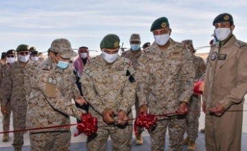 ‏قائد القوات البرية الملكية السعودية يدشن طائرات الصقر الأسود(M)التابعة لطيران القوات البرية