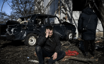 بالصور: وبدأت المعاناة الأوكرانية.. دماء ودمار ودموع وحرب