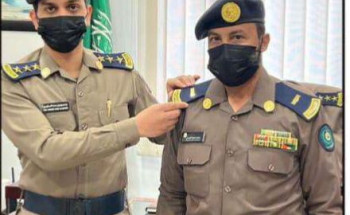 ترقية الرويلي إلى رتبة رئيس رقباء رئيس مركز الدفاع المدني بمحافظة طريف