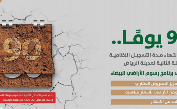 90 يومًا على انتهاء مهلة التسجيل للمرحلة الثانية للأراضي البيضاء بالرياض